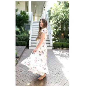 FREE PEOPLE All I Got Printed Floral Maxi Dress Size 4 thumbnail 3
