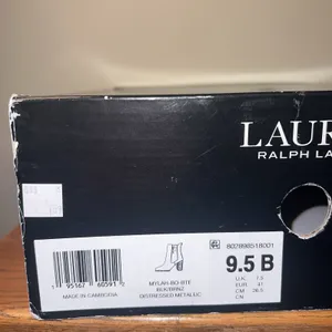 Lauren Ralph Lauren Mylah Metallic Chelsea Booties‎ Women 9.5 Bronze Gold NEW thumbnail 15