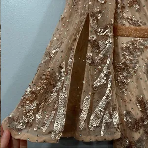 Mac Duggal 5222 Sequin Embellished Split Sleeve Wrap Gown 6 thumbnail 4