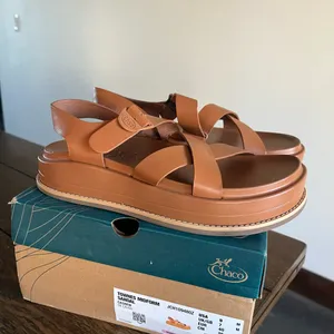 Chaco Townes Midform Size US 9 M EU 40 Women's Leather Sandals Cashew thumbnail 4