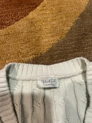 John Galt / Brandy Melville Marlena Light Green Cable Knit Sweater Vest One Size thumbnail 2