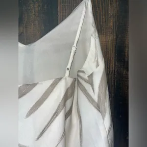 BB Dakota White Palm Leaf Print Camisole Tank Top‎ Sleeveless Summer Blouse thumbnail 6