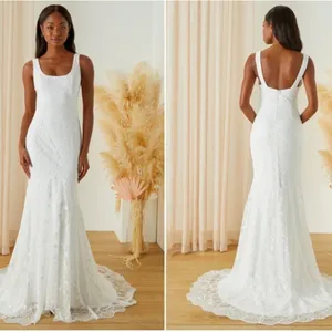 LULU's Romantic Elegant Bridal Wedding Embroidere Lace Sophisticated Gown thumbnail 2