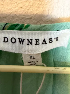 DownEast Green Hazel Floral Tiered‎ Midi Dress Size XL thumbnail 7