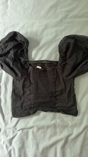 Levi’s Black Puffed Sleeve Shirt 100% Cotton thumbnail 2