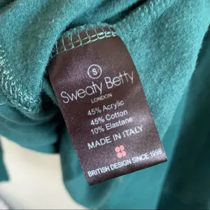 Sweaty Betty Green Active Crewneck Pullover Sweatshirt Small thumbnail 3