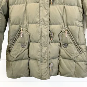LAUREN Ralph Lauren Womens XS Down Parka Olive Green Removable‎ Hood Winter thumbnail 5