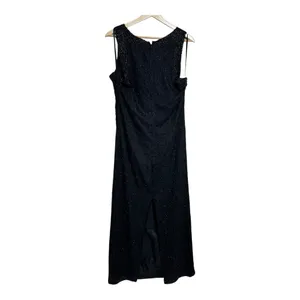 Laurence Kazar New York Beaded Maxi Dress Sleeveless silk Formal Evening Gown XL thumbnail 2