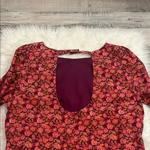 NWT Free People ‘The Avenue’ floral stretch cotton scoop back mini dress XL thumbnail 7