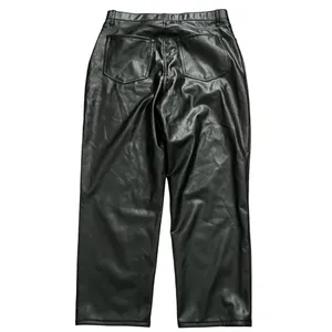 Abercrombie & Fitch Curve Love Vegan Leather Ankle Straight Ultra High Rise 32 thumbnail 3
