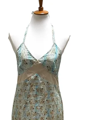 Route 66 Y2K Babydoll Dress Blue Size 10 Summer Festival Boho Cottagecore Beach thumbnail 4