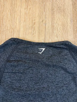 Gymshark Charcoal Grey Cropped Long Sleeve Top thumbnail 7