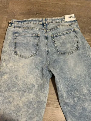NWT Rise Apparel Co Wide Leg Acid Wash Jeans thumbnail 8