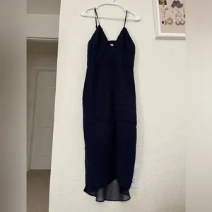 H&M Navy Blue Cocktail Dress Size 8 thumbnail 7