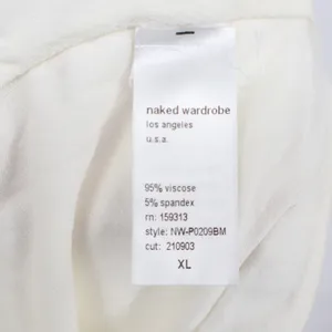 Naked Wardrobe Baby Mama Maternity Biker Shorts XL Cream Off White thumbnail 4