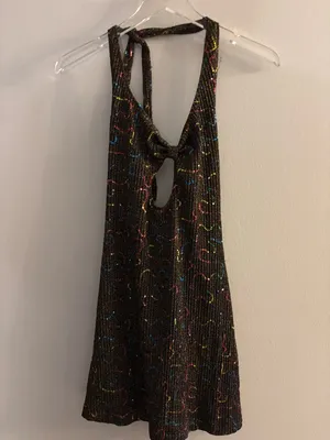 Urban Outfitters Mini Sparkling Dress Size Medium thumbnail 3