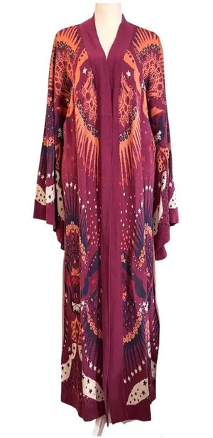 FREE PEOPLE boho maxi duster sweater, size M/L, NWT thumbnail 1