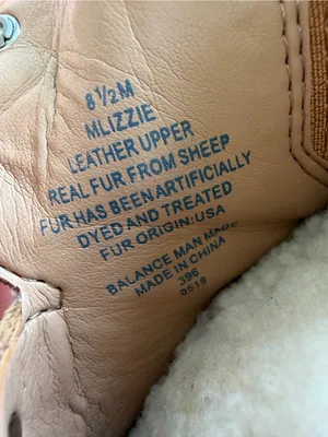 Marc Fisher Lizzie Genuine Leather and Shearling Lug Sole Boots Size 8.5 thumbnail 9