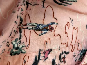 P.J. Salvage Wild Heart Pajama Flannel Shirt Sz Small Country Cowboy Horse X9 thumbnail 8