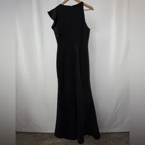 Lulu's One Shoulder Ruffle‎ Maxi Dress in Black Size Medium thumbnail 5