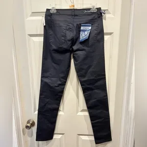 Celebrity Blues Women Skinny Coated Jeans Blue Sz 5 SJ20136D47 NWT‎ Party Biker thumbnail 5
