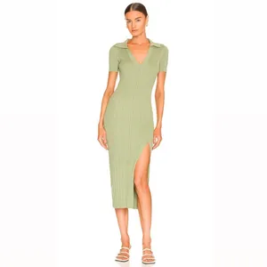 L’academie Revolve Geneva Knit Midi Dress in Green thumbnail 2