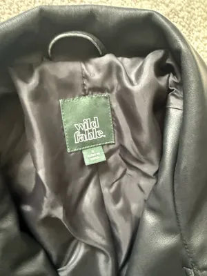 Wild Fable Oversized leather jacket thumbnail 3