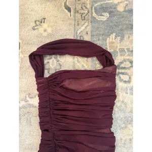Michael Costello x REVOLVE Honor Mini Dress in Dark Plum XS NWT thumbnail 14