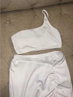 SHEIN brand white matching skirt set thumbnail 2