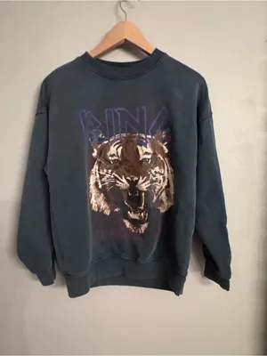 ANINE BING OG Tiger Graphic Crewneck Sweatshirt thumbnail 2