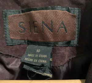 NWT Siena Espresso Chocolate Brown Leather Suede Blazer Jacket 10 thumbnail 7