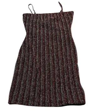 NWT forever 21 size small black sparkly bodycon dress with spaghetti straps thumbnail 1