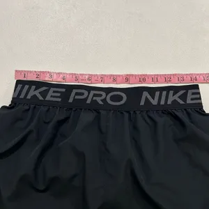 Nike Pro Dri-Fit Running Shorts Black Gray Trim Athletic Women’s Medium thumbnail 7