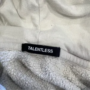 Talentless Heavyweight Hoodie in Bone thumbnail 8