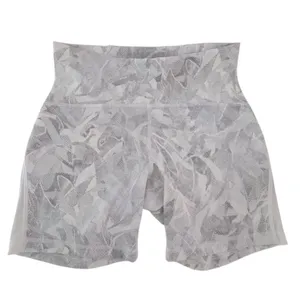 NWOT Size 8 Lululemon Train Times Short 6" Inseam Jasmine White Multi / White thumbnail 4