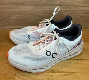 On Cloudsurfer Next Women's Sneakers in White / Flame - Size 12 thumbnail 1