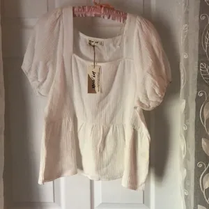 NWT New In babydoll top size M thumbnail 2