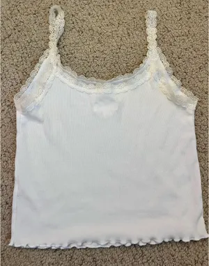 Target Basic tank top lace white thumbnail 2