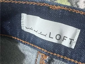 LOFT The Slim Flare Jeans Dark Wash Front Seam Size 28/6 thumbnail 10