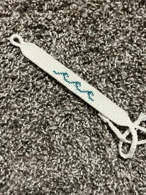 Handmade wave bracelet White thumbnail 1