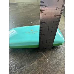 Kate Spade Turquoise and Green Hard Shell Eyeglass Case with Eye Graphic Inter thumbnail 8