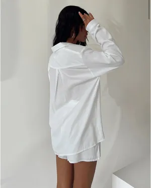 Princess Polly White Button-Down and Short Chloe Set thumbnail 4