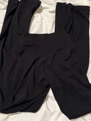 aerie Black 'Offline' High-Waist Active Shorts thumbnail 2