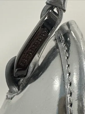 Burberry Beat Check Nylon Brooklyn Hobo Bag Metallic thumbnail 2