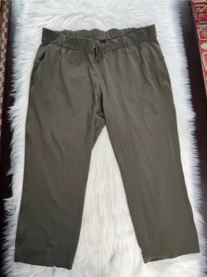 Lululemon Dark Olive On The Fly Cropped 23” Pant thumbnail 2