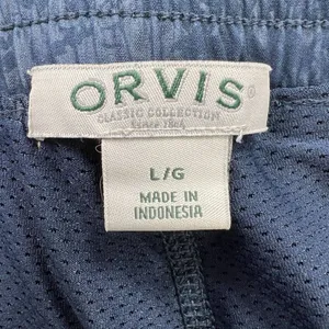 ORVIS Travel Skort Large Shattered‎ Glass Embossed print Blue Pull-On Athletic thumbnail 5