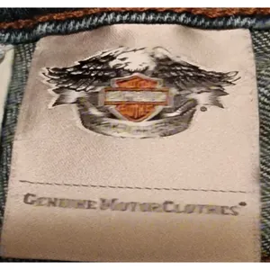 Harley-Davidson Denim Jeans Bootcut Dark Wash Embroidered‎ Pockets Women's 16P thumbnail 6