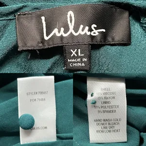 Lulus Moments That Last Hunter Green LS Cutout Jumpsuit XL thumbnail 9