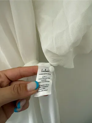 Lulus Adorna White Off-the-Shoulder Maxi Dress Size Small NWT Wedding Beach thumbnail 11