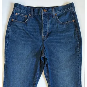 J.Crew Premium Edition Womens 29 High Rise Straight Jeans Dark‎ Wash BX528 thumbnail 2